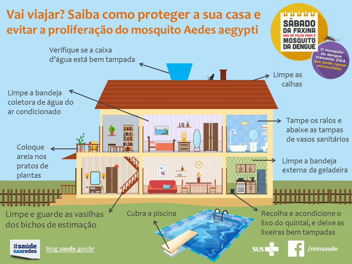 Proteja da sua casa do mosquito da dengue antes de sair de férias - Notícia  - UNA-SUS